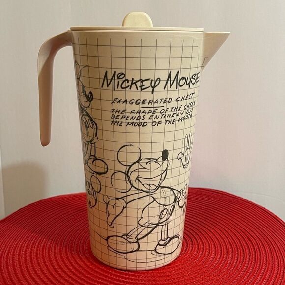 Disney Mickey Sketchbook Bamboo Pitcher NWT - Picture 3 of 9